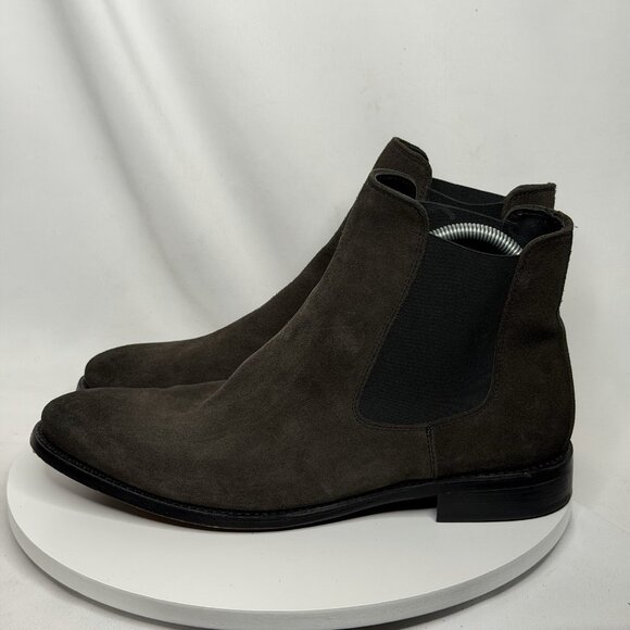 Thursday Boot Co. Cavalier Shadow Gray Suede Leather Chelsea Boots Men's Size 10 - Picture 1 of 7